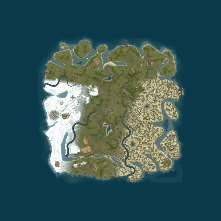 Map of 10/26 RustyRemains 10x Weekly SOLO/DUO/TRIO Loot+/Shop