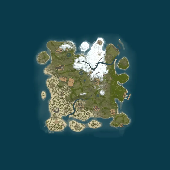 Map of EDH | Rust Server [2x Gather, 5x Stack, QoL+]