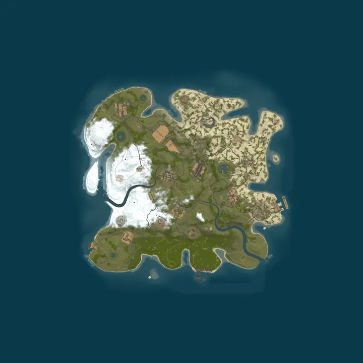 Map of Ruthless Rust 2x | SOLO/DUO | BIWEEKLY