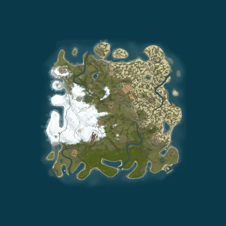 Map of EG Gamers ZA 2X PvP No Loot Drop