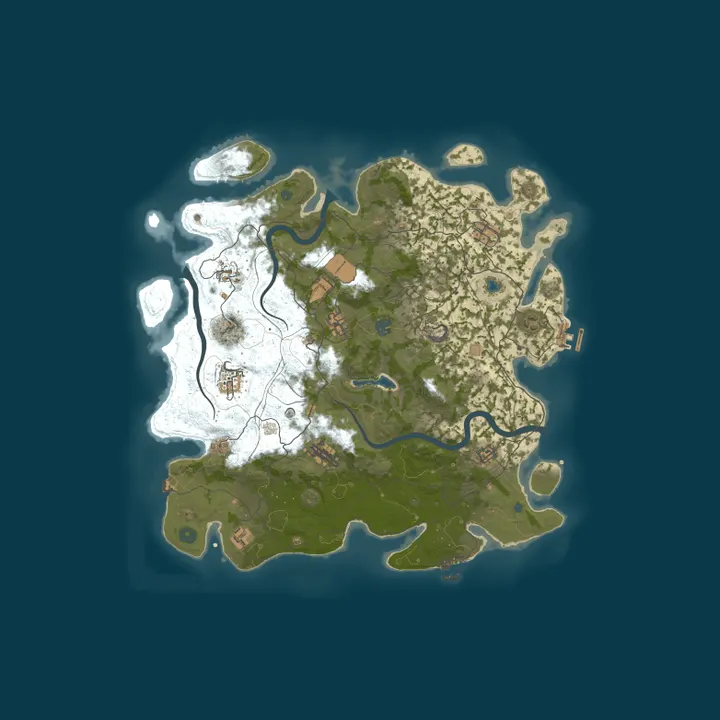 Map of Project Nova PVE - Raidable Npc Bases - Skilltree - Skip Nights