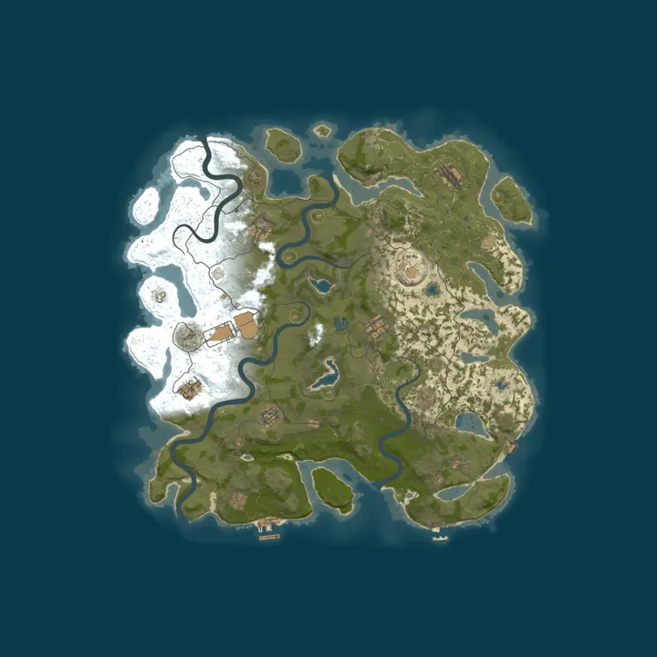 Map of PvE Rust-Z {х1-х5} Quest/Eco/Zombie/Events