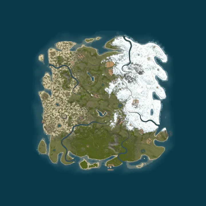Map of Rust Party #1 Vanilla