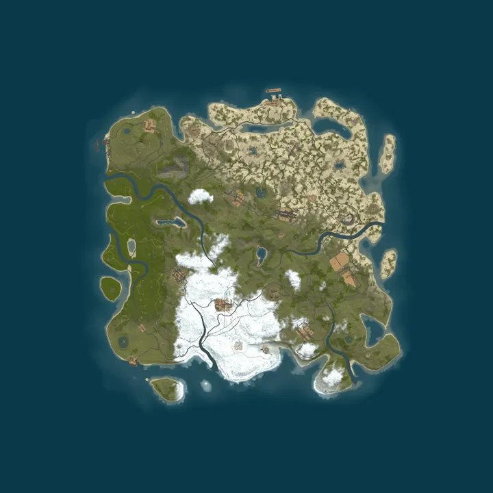 Map of [EU] Rustykings.com 2x | Kits | Shop | Beginner Friendly