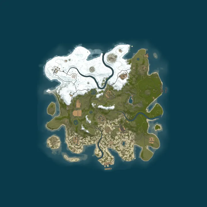 Map of LEGEND RUST - 2X | ONE GRID | ВАЙП 23.10