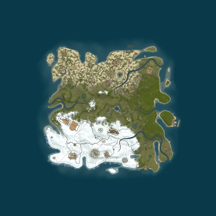 Map of [10/15] BCR Lite PvE | 4x | No Kill | Raid Bases | Noob Friendl