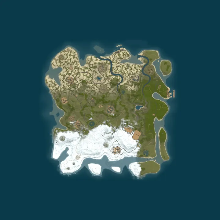 Map of OUTPOST[EU] 2x Monthly |Solo/Duo| Just Wiped #2
