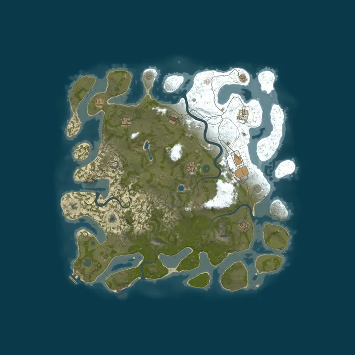 Map of Celestial Rust x5 CLANS RAIDABLE BASES|TP|HOMES|KITS|+MORE