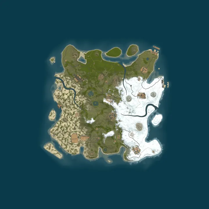Map of ZonaZero | Vanilla Solo/Duo | No P2W