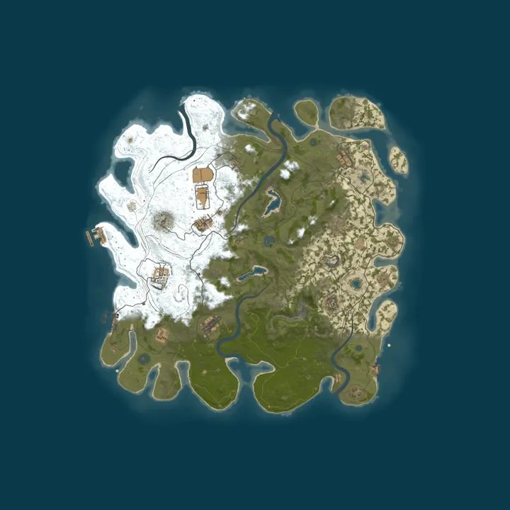 Map of LATIA PVE |Custom Items,Raidable Bases,Boss,Events|