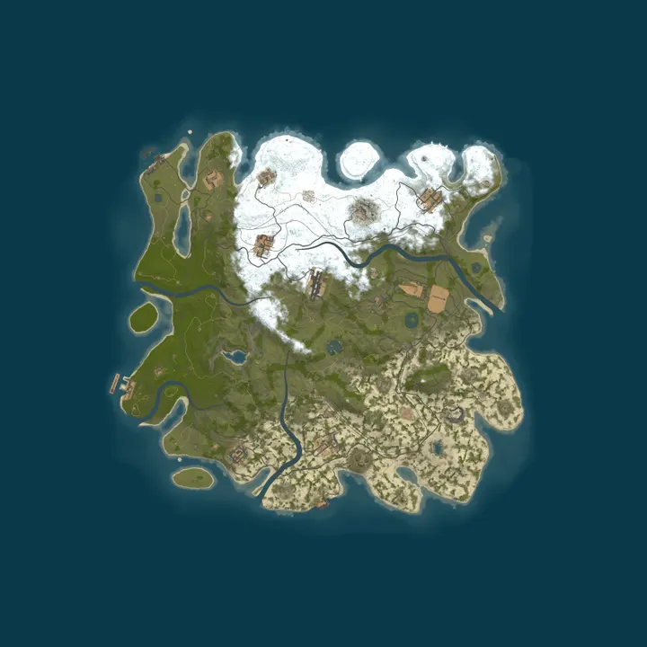 Map of Rust Server